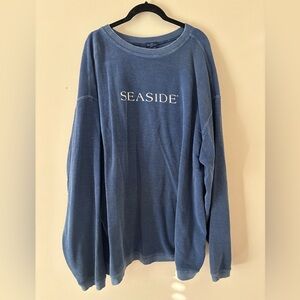 SEASIDE Blue Corduroy Sweatshirt by The Seaside Style